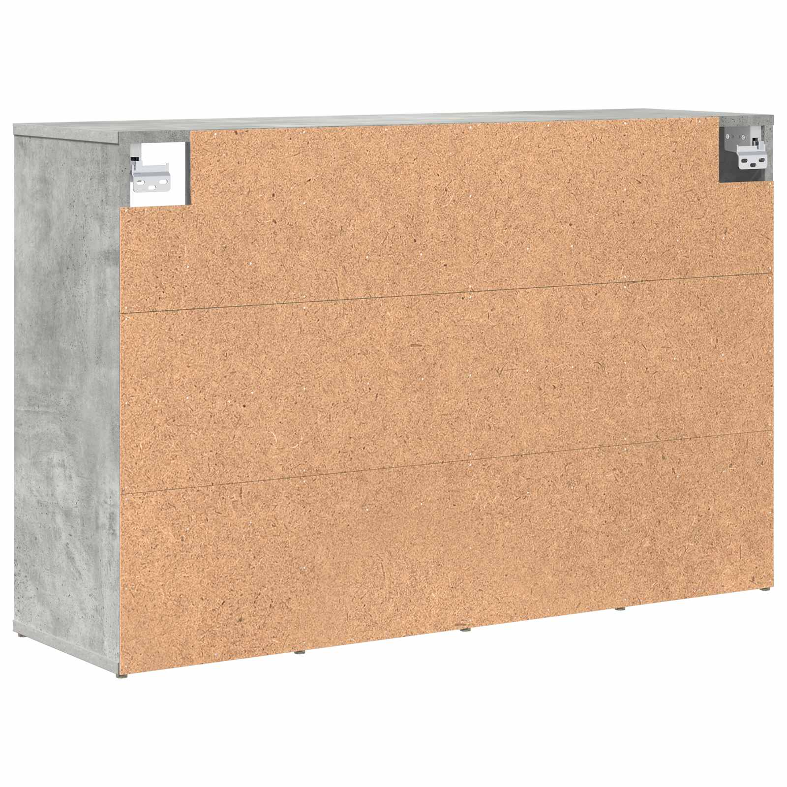 Schuhschrank mit Regal Betongrau 103 x 30 x 67 cm Holzwerkstoff