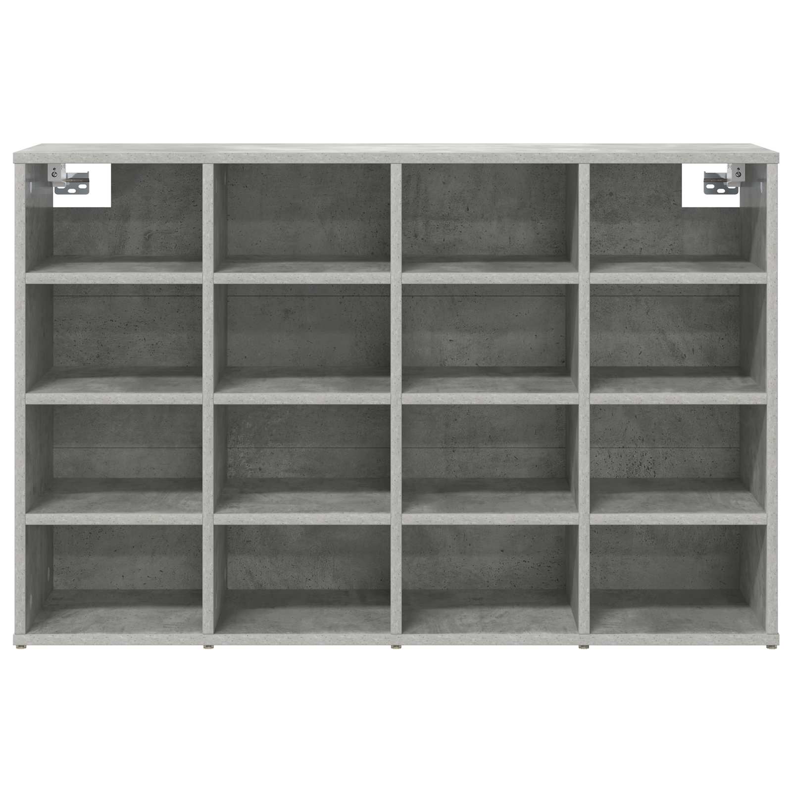 Schuhschrank mit Regal Betongrau 103 x 30 x 67 cm Holzwerkstoff