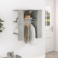 Flurschrank Betongrau 97,5x37x99 cm Holzwerkstoff