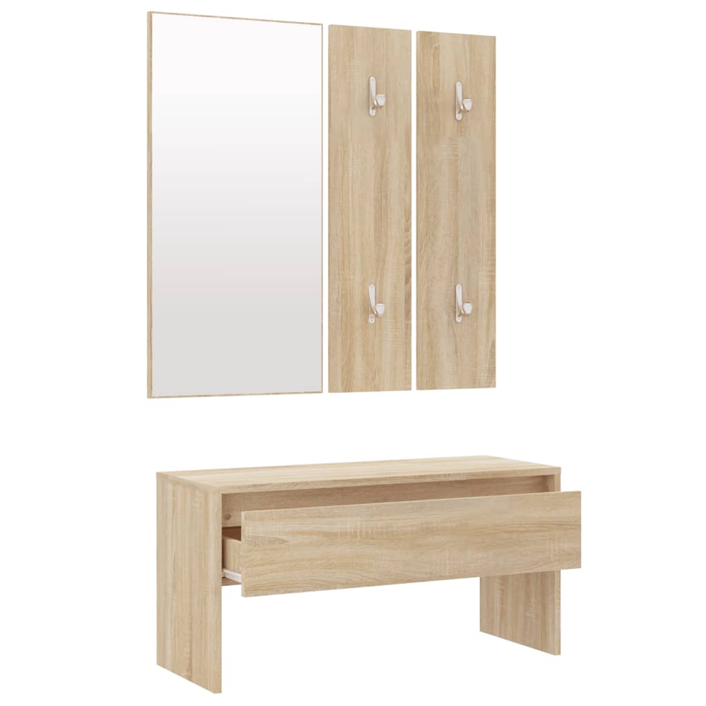 Garderoben-Set Sonoma-Eiche Holzwerkstoff