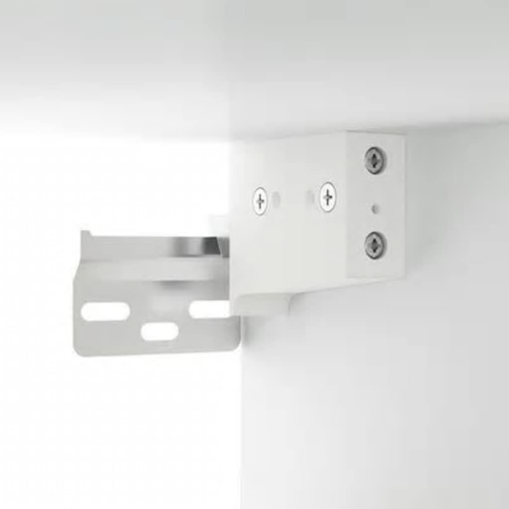 Spiegelschrank mit LED Weiß 76x15x55 cm