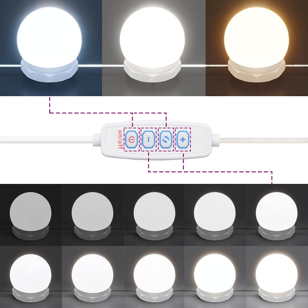 Spiegelschrank mit LED Hochglanz-Weiß 91x15x76,5 cm