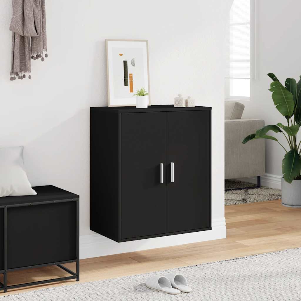 Schuhschrank Schwarz 60x35x70 cm Holzwerkstoff