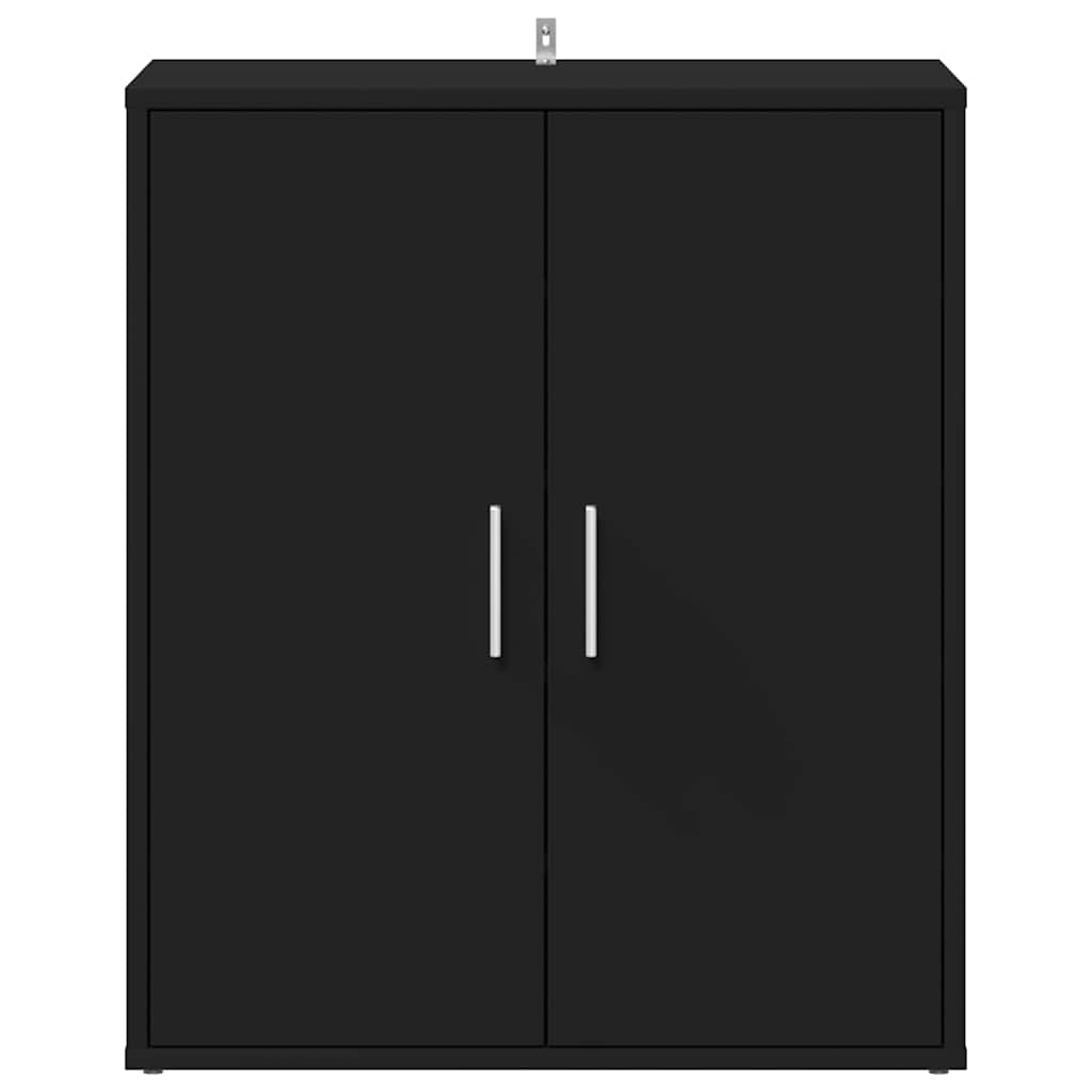 Schuhschrank Schwarz 60x35x70 cm Holzwerkstoff