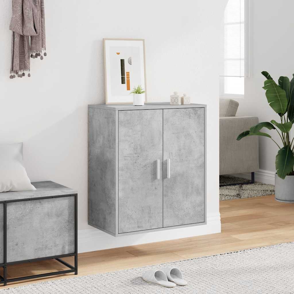 Schuhschrank Betongrau 60x35x70 cm Holzwerkstoff