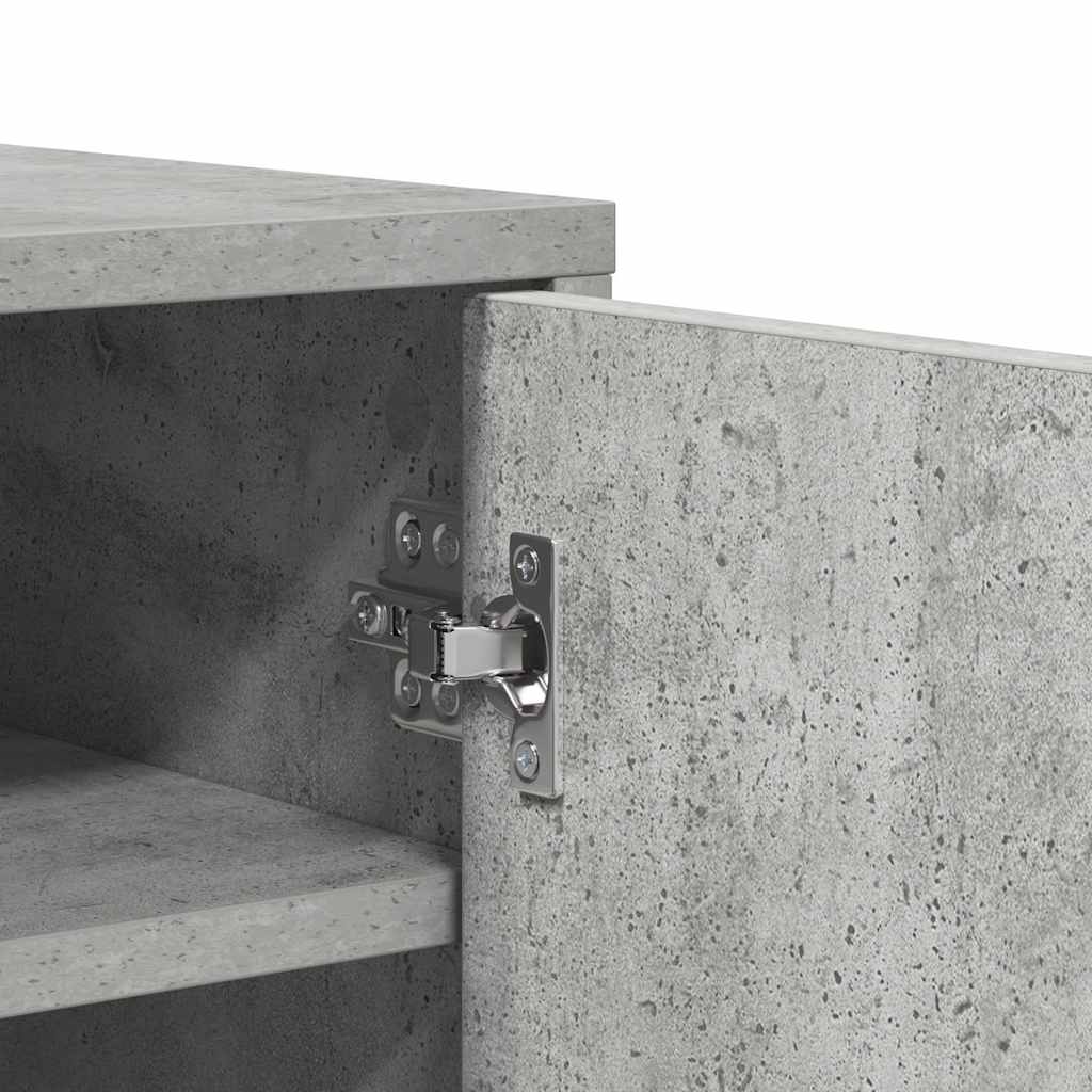 Schuhschrank Betongrau 60x35x70 cm Holzwerkstoff