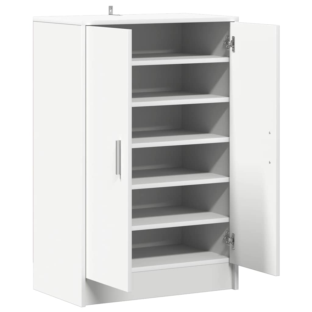 Schuhschrank Weiß 60x35x92 cm Holzwerkstoff