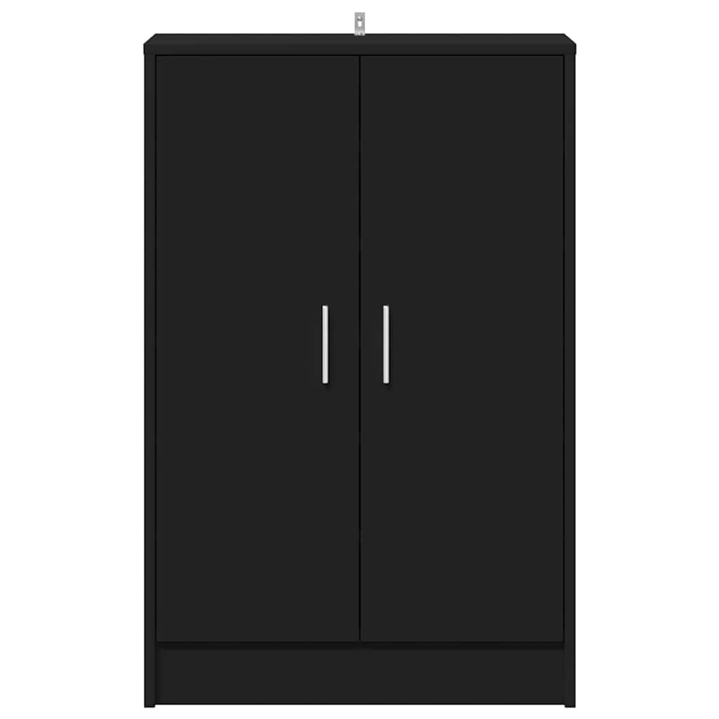 Schuhschrank Schwarz 60x35x92 cm Holzwerkstoff