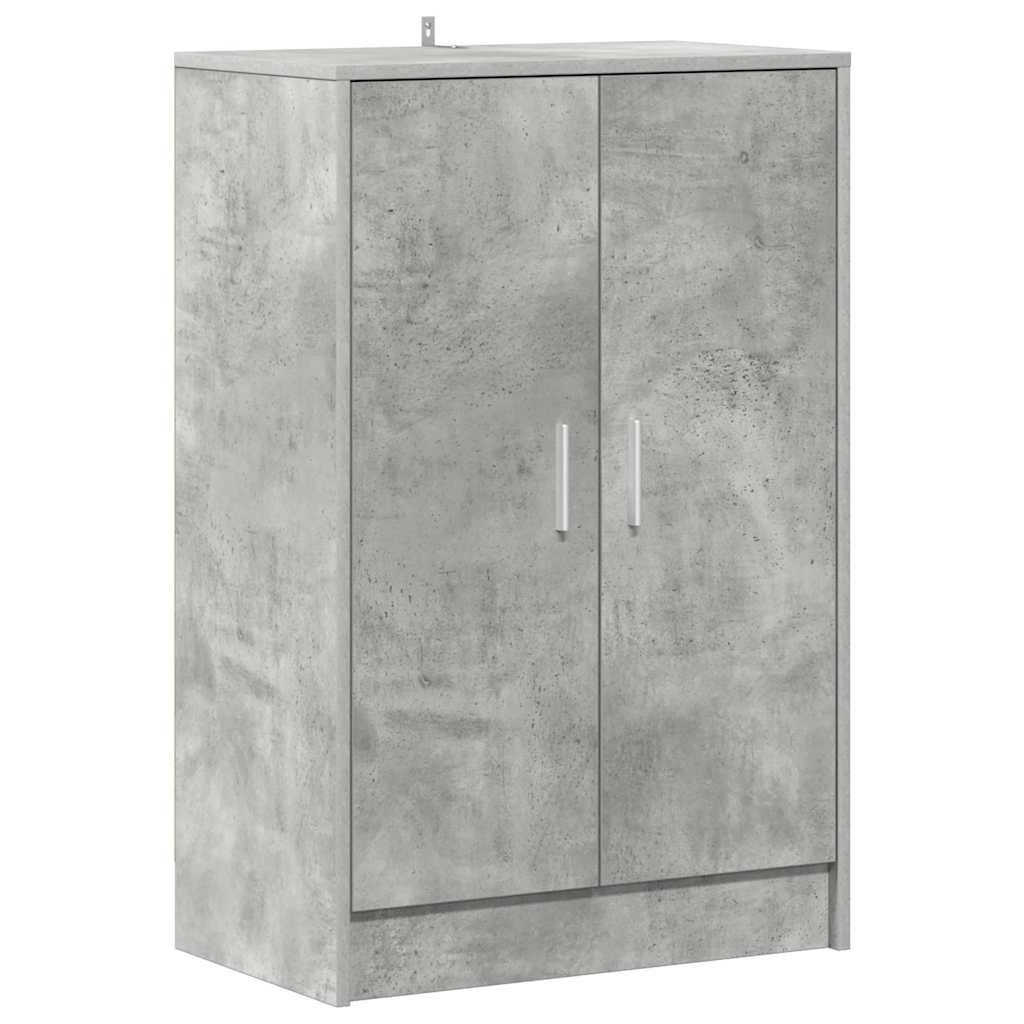 Schuhschrank Betongrau 60x35x92 cm Holzwerkstoff