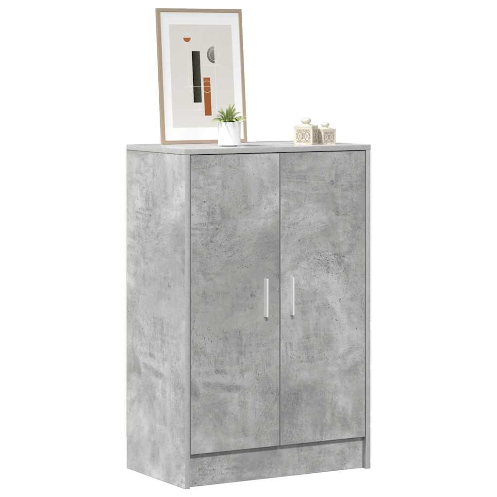 Schuhschrank Betongrau 60x35x92 cm Holzwerkstoff