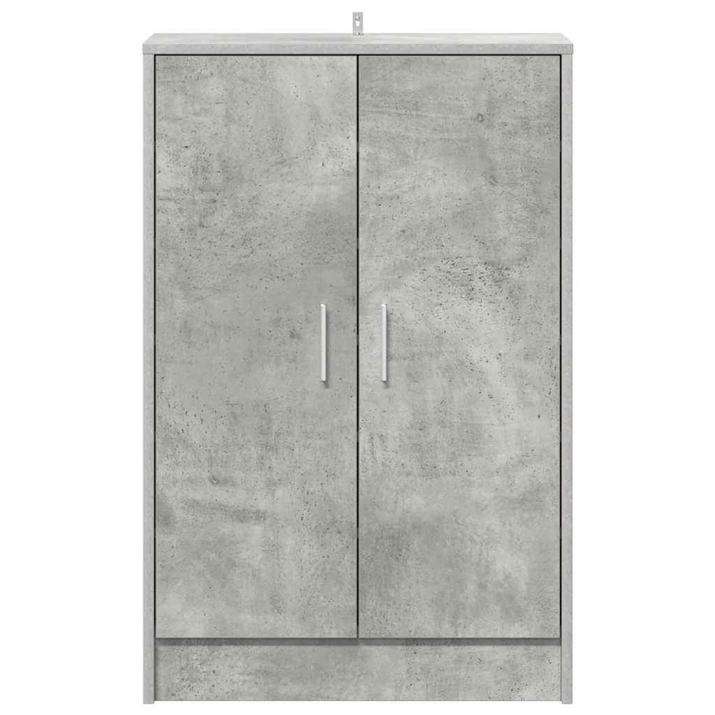 Schuhschrank Betongrau 60x35x92 cm Holzwerkstoff
