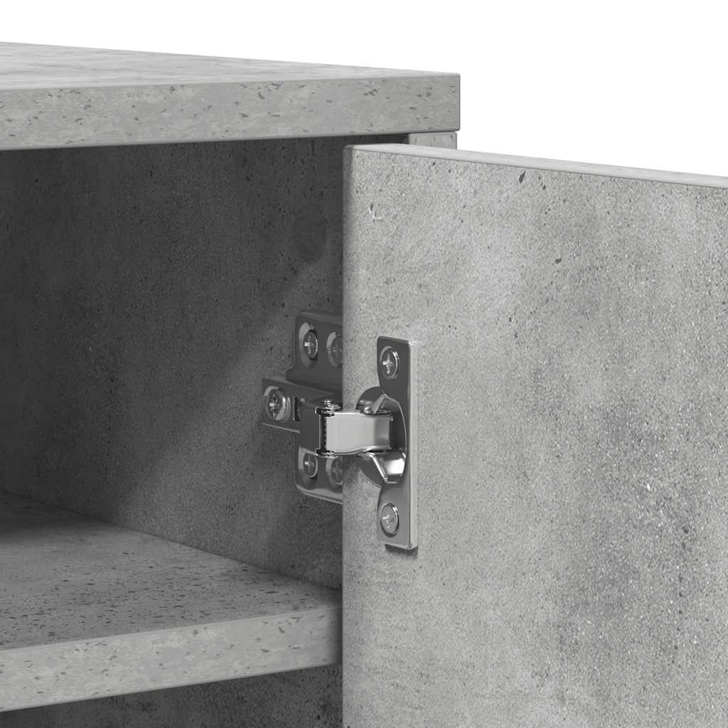 Schuhschrank Betongrau 60x35x92 cm Holzwerkstoff