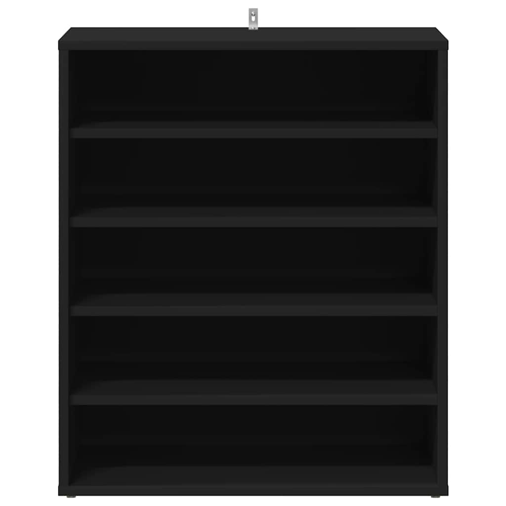 Schuhschrank Schwarz 60x35x70 cm Holzwerkstoff