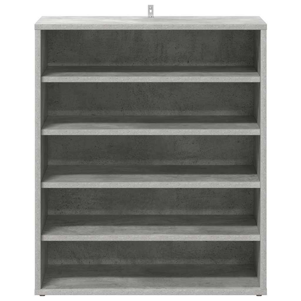 Schuhschrank Betongrau 60x35x70 cm Holzwerkstoff