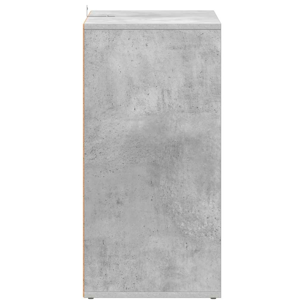 Schuhschrank Betongrau 60x35x70 cm Holzwerkstoff