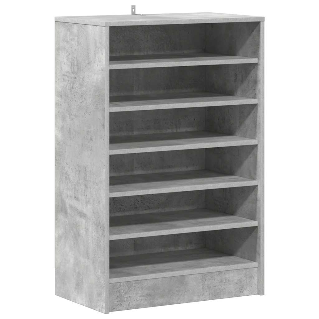 Schuhschrank Betongrau 60x35x92 cm Holzwerkstoff