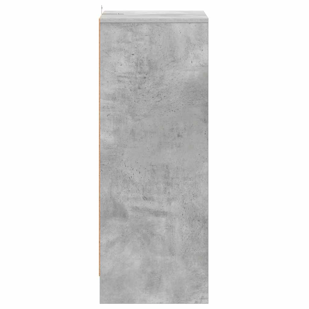 Schuhschrank Betongrau 60x35x92 cm Holzwerkstoff