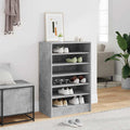 Schuhschrank Betongrau 60x35x92 cm Holzwerkstoff