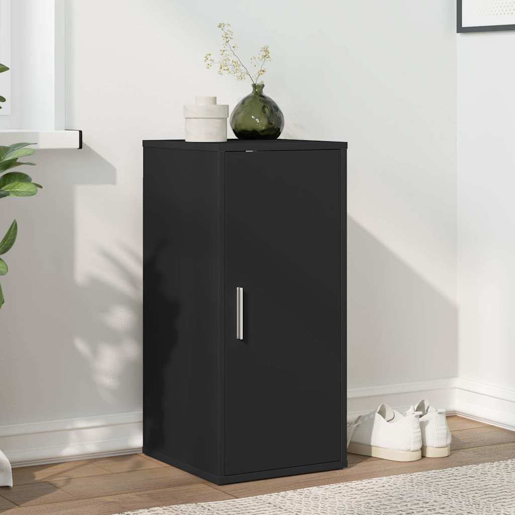 Schuhschrank Schwarz 32x35x70 cm Holzwerkstoff