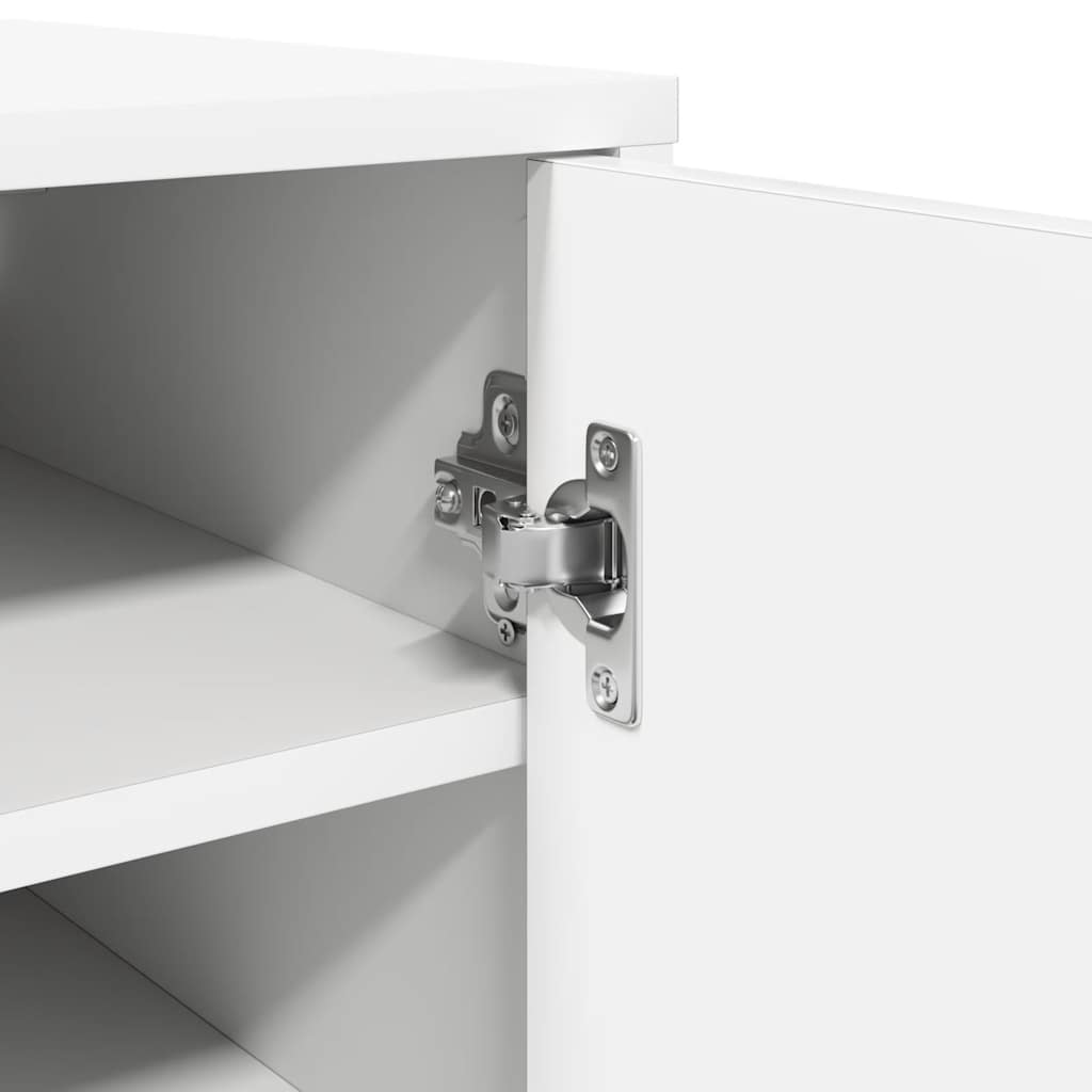 Schuhschrank Weiß 32x35x92 cm Holzwerkstoff