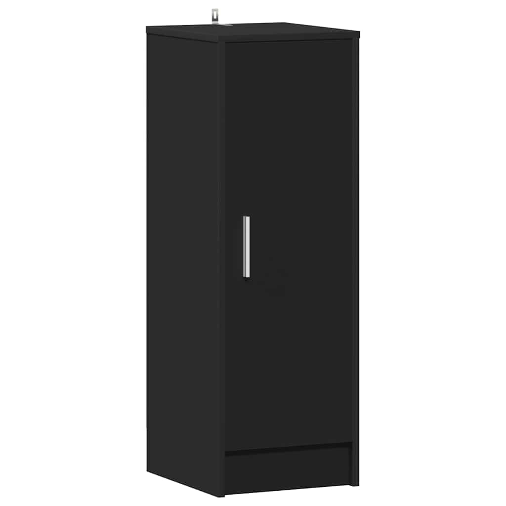 Schuhschrank Schwarz 32x35x92 cm Holzwerkstoff