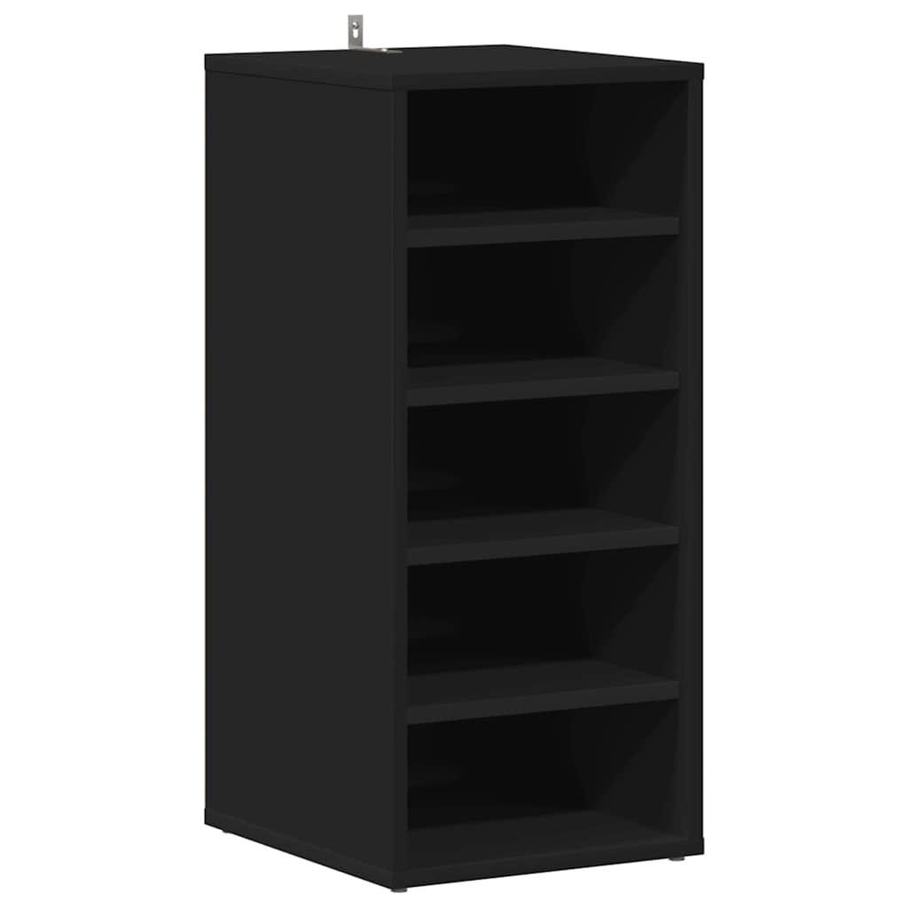 Schuhschrank Schwarz 31,5x35x70 cm Holzwerkstoff
