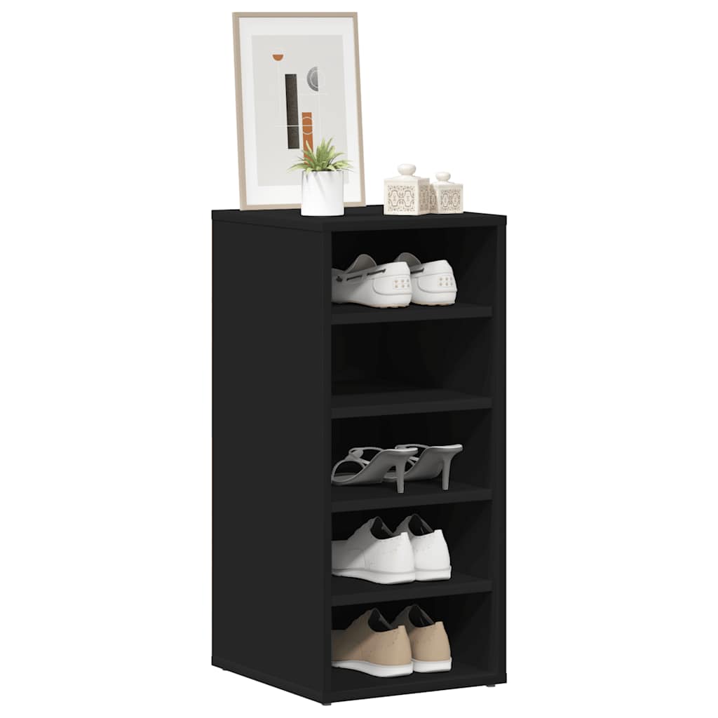 Schuhschrank Schwarz 31,5x35x70 cm Holzwerkstoff