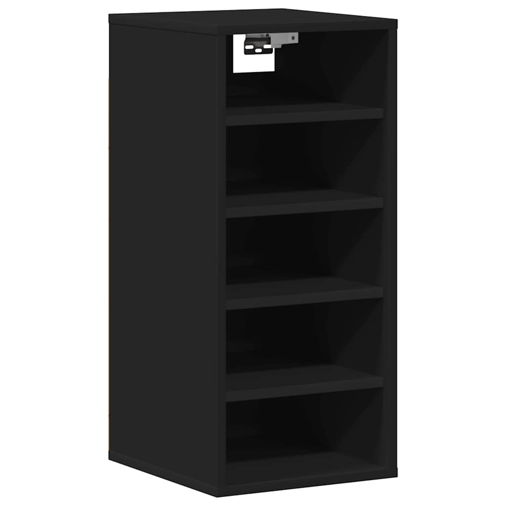 Schuhschrank Schwarz 31,5x35x70 cm Holzwerkstoff