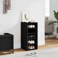 Schuhschrank Schwarz 31,5x35x70 cm Holzwerkstoff