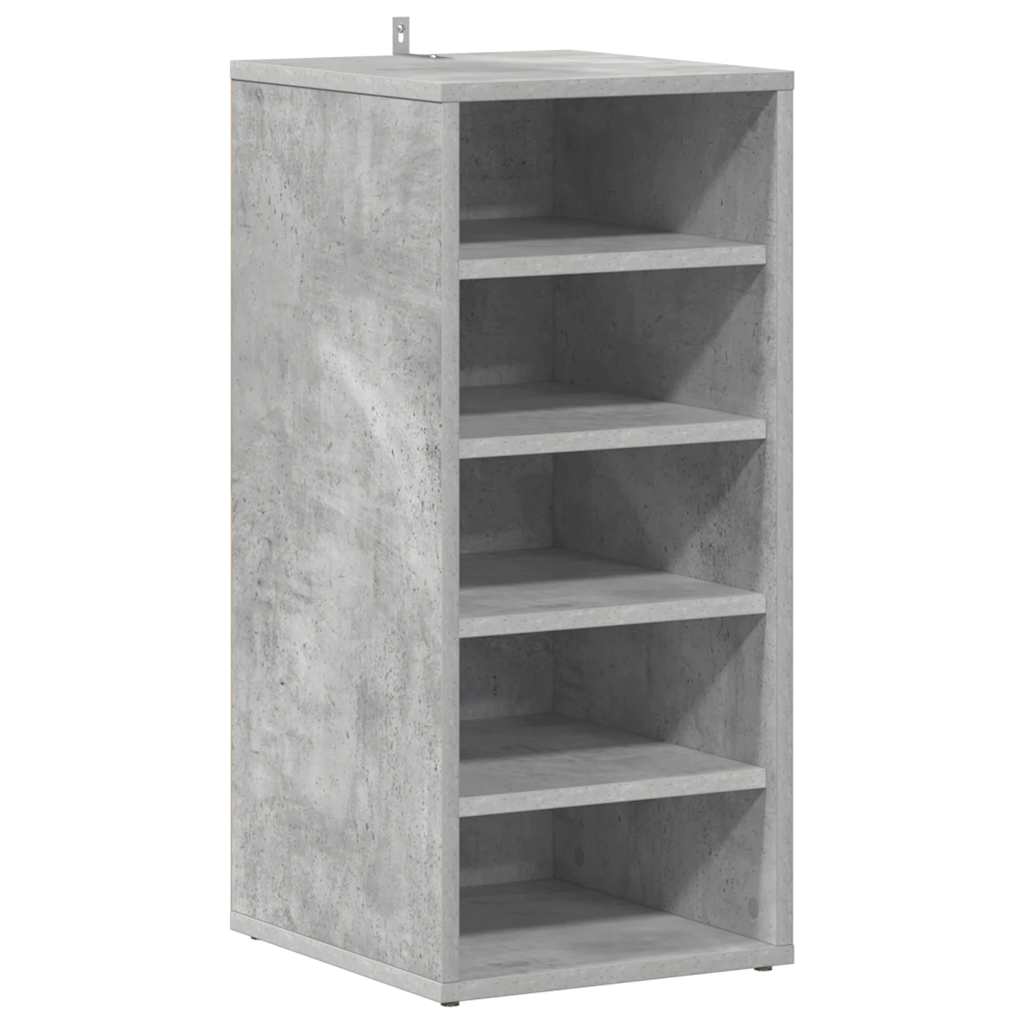Schuhschrank Betongrau 31,5x35x70 cm Holzwerkstoff