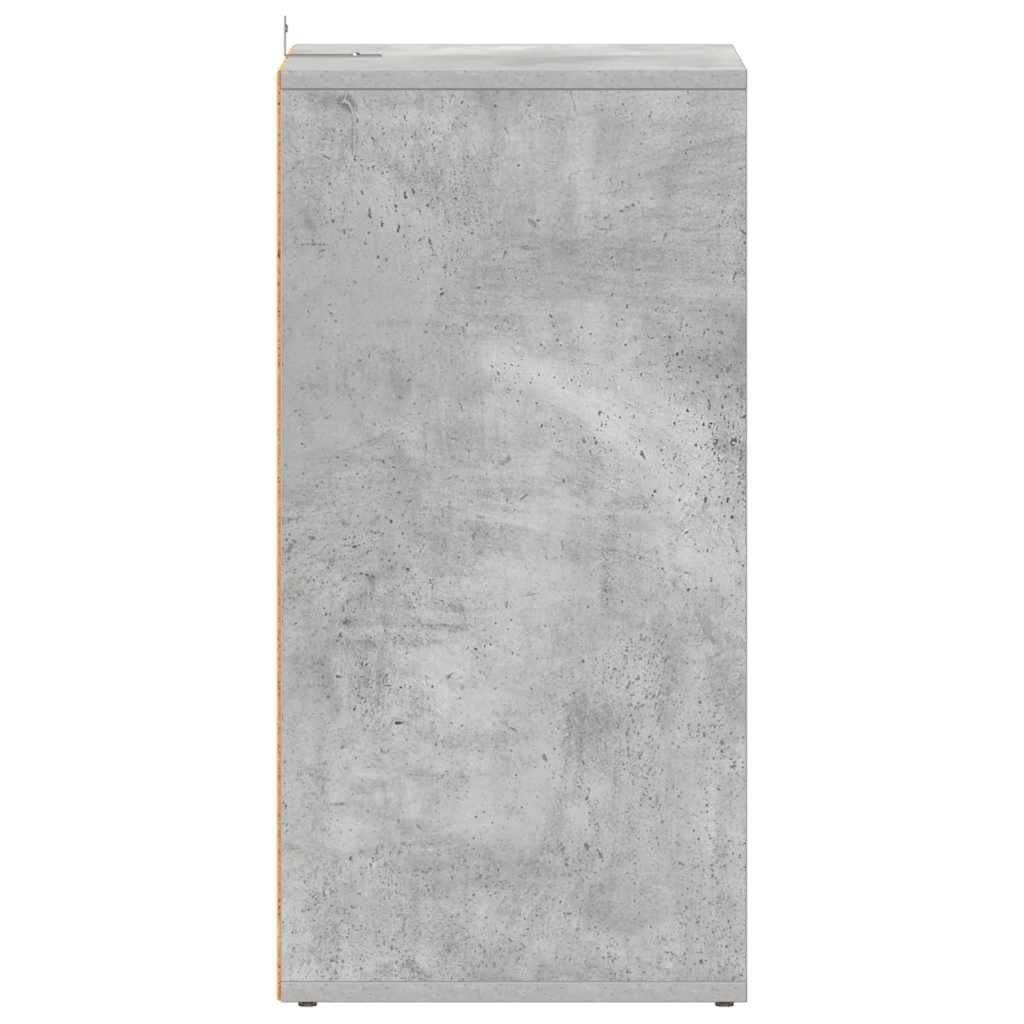 Schuhschrank Betongrau 31,5x35x70 cm Holzwerkstoff