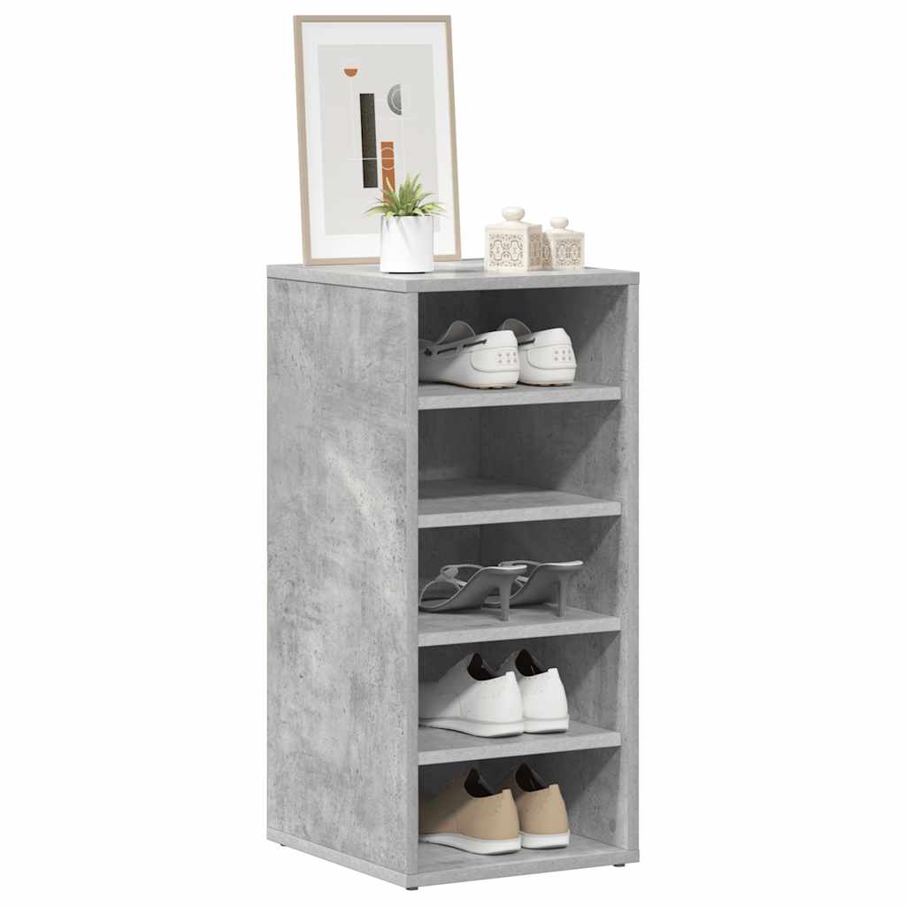 Schuhschränke 2 Stk. Betongrau 31,5x35x70 cm Holzwerkstoff