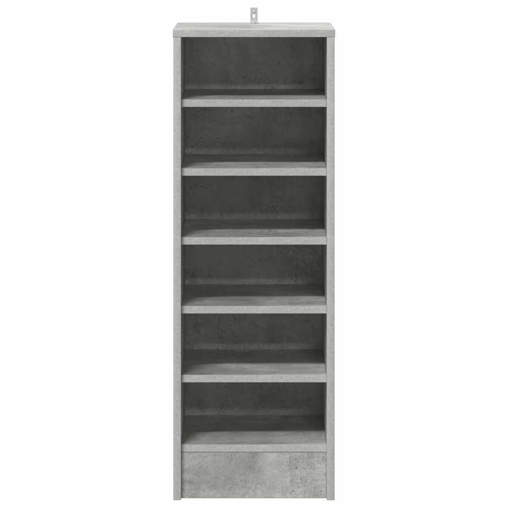 Schuhschrank Betongrau 31,5x35x90 cm Holzwerkstoff