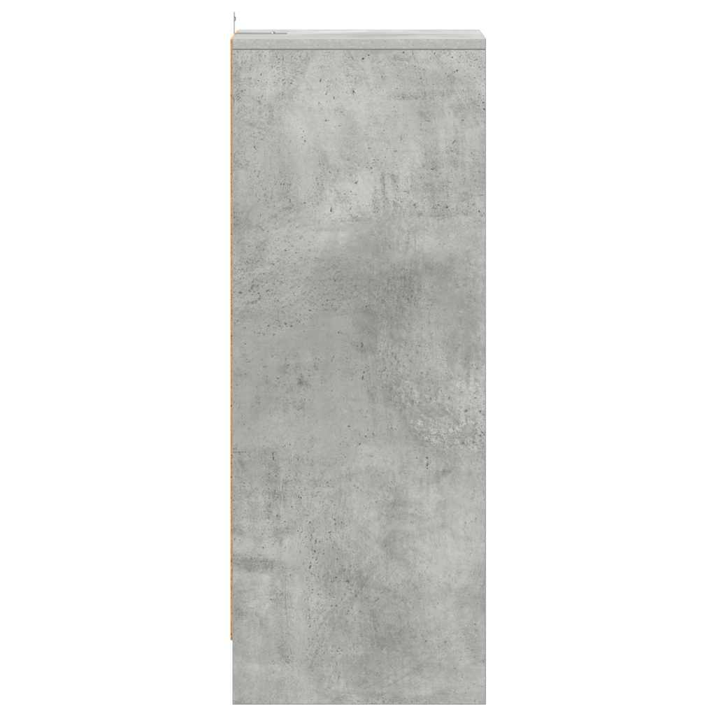 Schuhschrank Betongrau 31,5x35x90 cm Holzwerkstoff