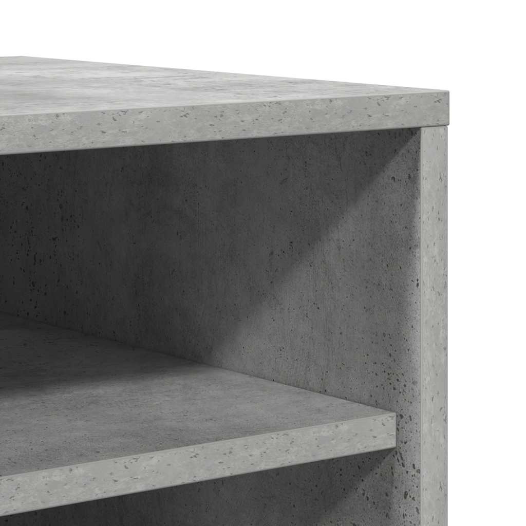 Schuhschrank Betongrau 31,5x35x90 cm Holzwerkstoff