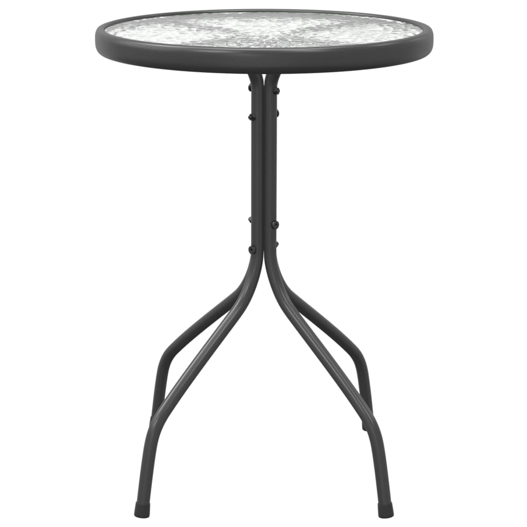 Gartentisch Ø50x71 cm Stahl Anthrazit