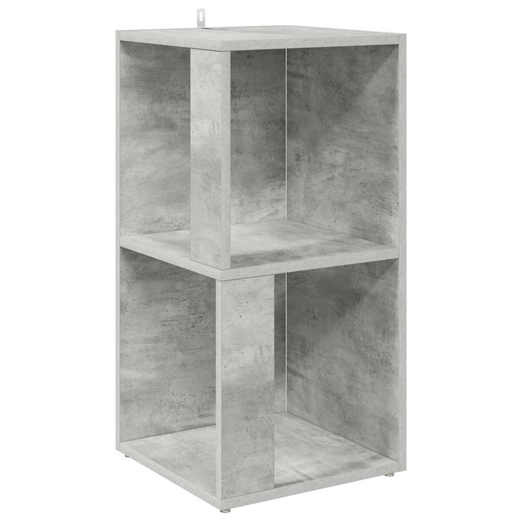 Eckregal Betongrau 33x33x67 cm Holzwerkstoff
