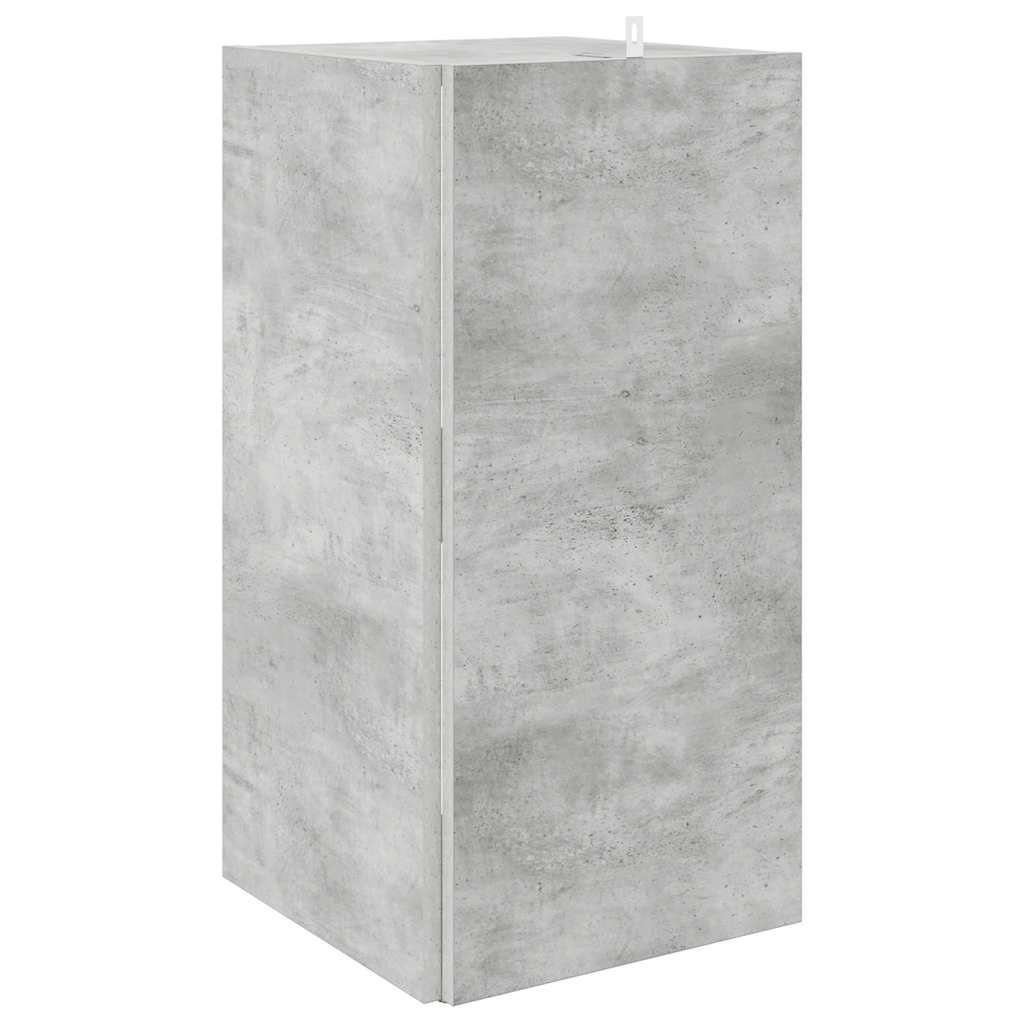 Eckregal Betongrau 33x33x67 cm Holzwerkstoff