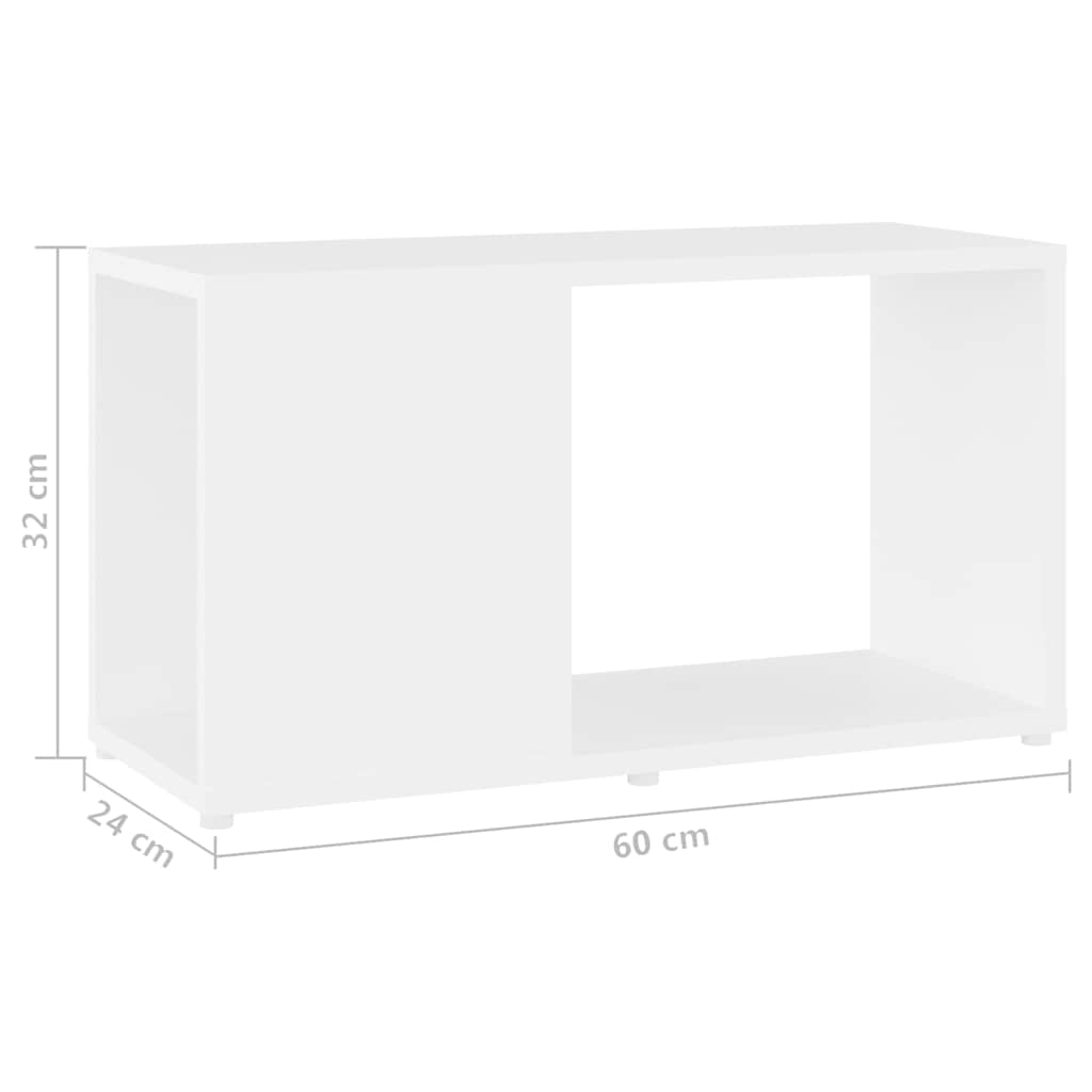 TV-Schrank Weiß 60x24x32 cm Holzwerkstoff