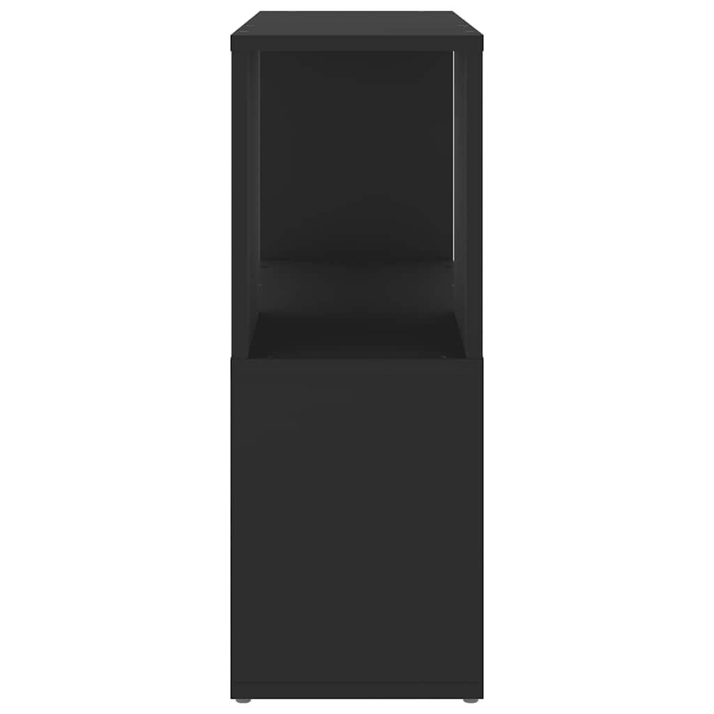 Bücherregal Schwarz 60x24x63 cm Holzwerkstoff