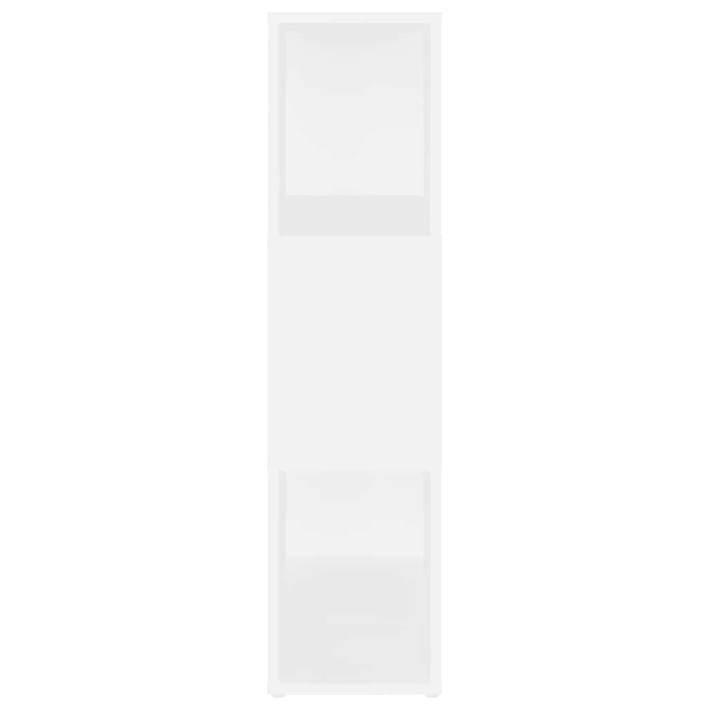 Bücherregal Raumteiler Weiß 60x24x94 cm Holzwerkstoff