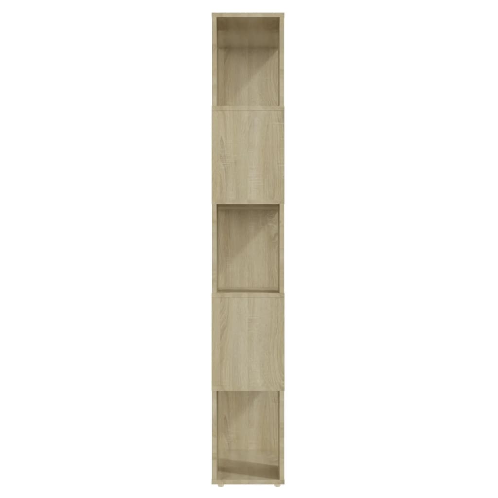 Bücherregal Raumteiler Sonoma-Eiche 60x24x155 cm