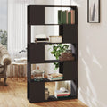 Bücherregal Raumteiler Grau 80x24x155 cm Holzwerkstoff