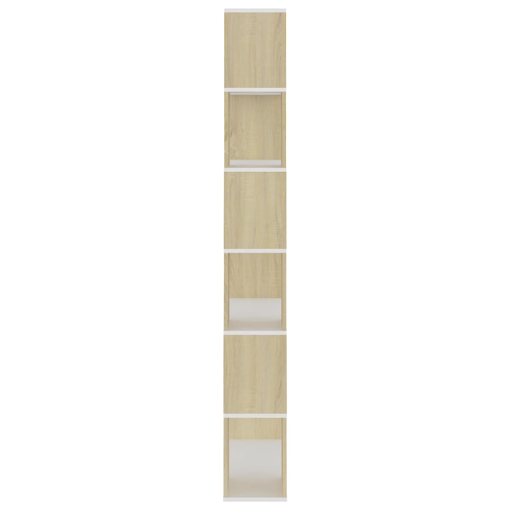Bücherregal Raumteiler Sonoma-Eiche 80x24x186 cm Holzwerkstoff