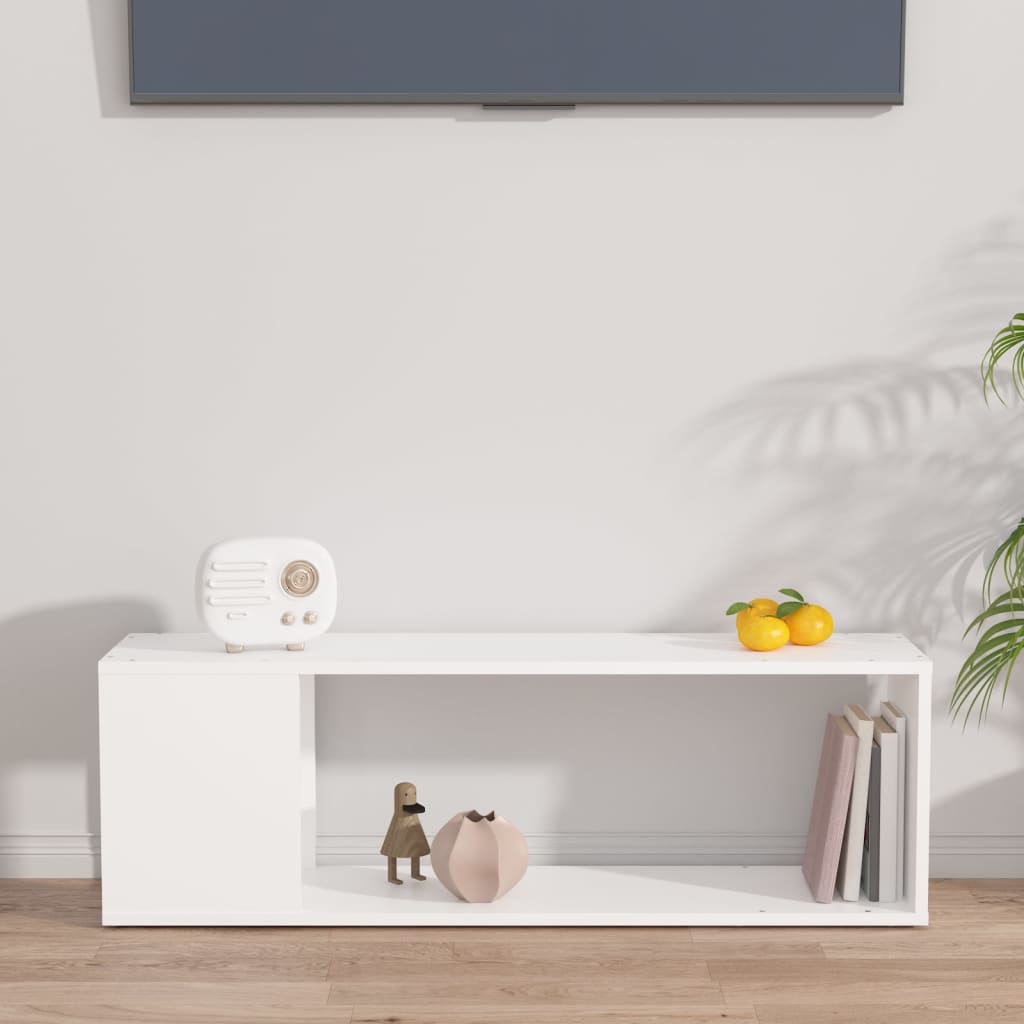 TV-Schrank Weiß 100x24x32 cm Holzwerkstoff