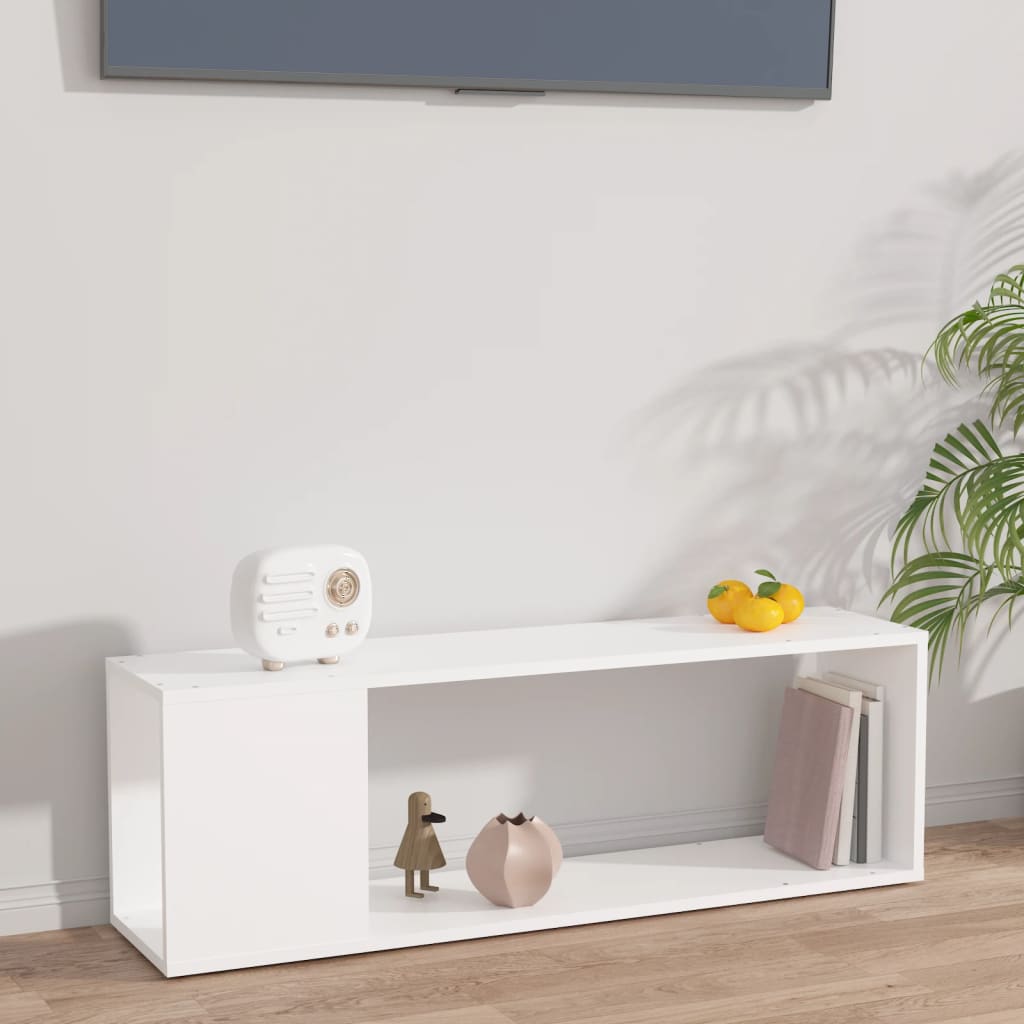 TV-Schrank Weiß 100x24x32 cm Holzwerkstoff