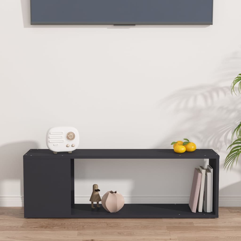 TV-Schrank Grau 100x24x32 cm Holzwerkstoff