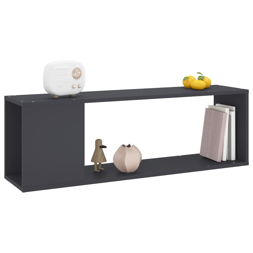 TV-Schrank Grau 100x24x32 cm Holzwerkstoff