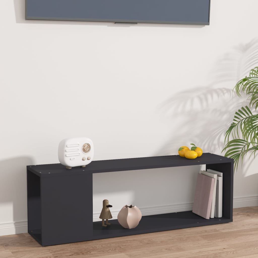 TV-Schrank Grau 100x24x32 cm Holzwerkstoff