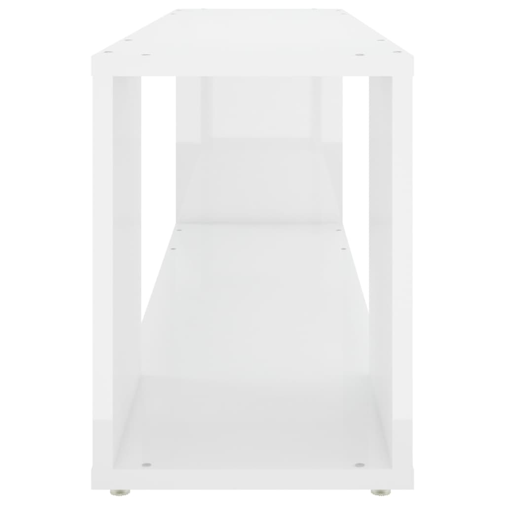 TV-Schrank Hochglanz-Weiß 100x24x32 cm Holzwerkstoff